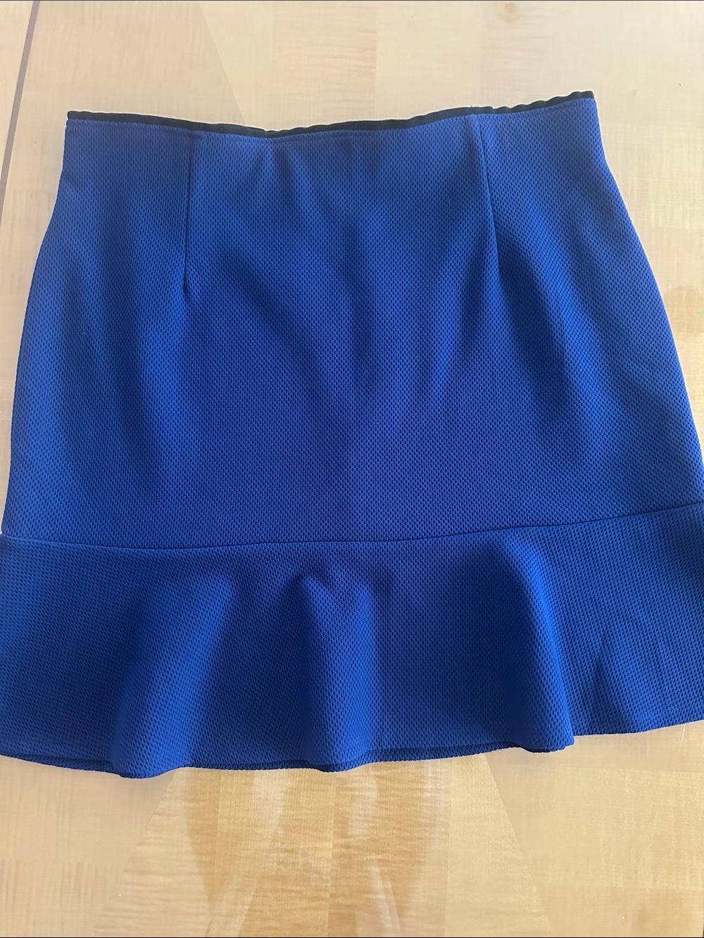 Bisou Bisou Royal Blue A-Line Skirt